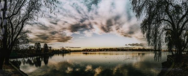 Картина Озеро 125x50 см Styler GL-01492 