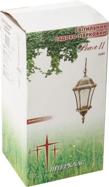Светильник садовый Интеркласс РеалII E27 IP22 античная бронза 8025Н 