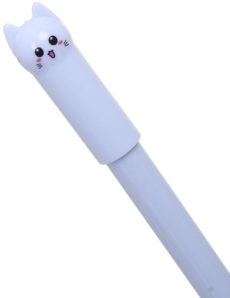 Ручка гелевая Сиреневое котенок 