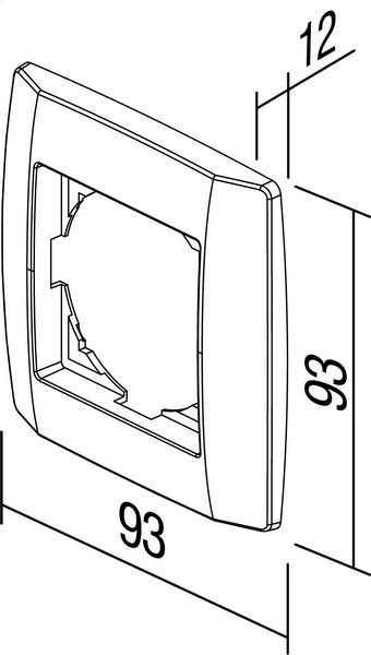 Рамка одноместная TEM Logiq универсальная титан OQ10TI-U