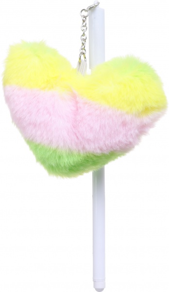 Ручка гелевая Нежное сердце белая 