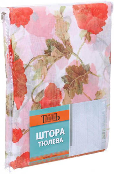 Тюль HH ZXY1213-03 300х270 см маки