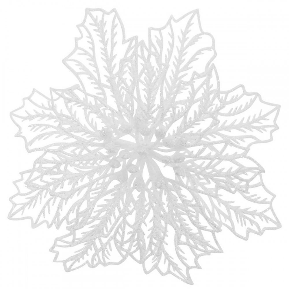 Декорація новорічна Різдвяник павутинка 2 білий 17 см