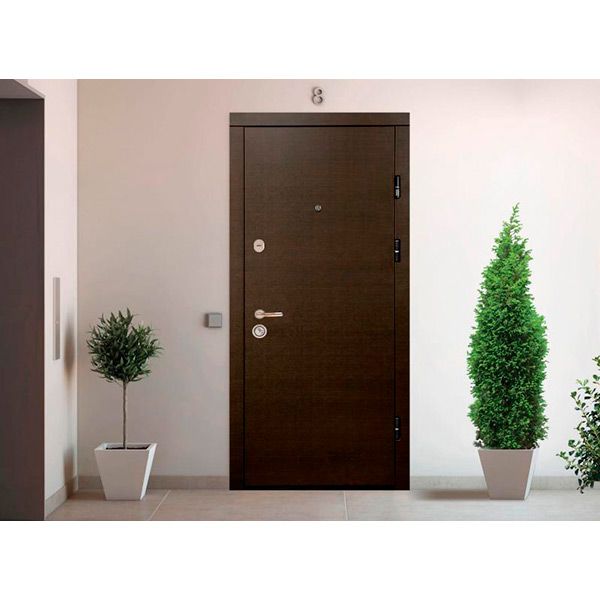 Двері вхідні Міністерство дверей КС Мікс+ венге / білий 2050х860мм праві