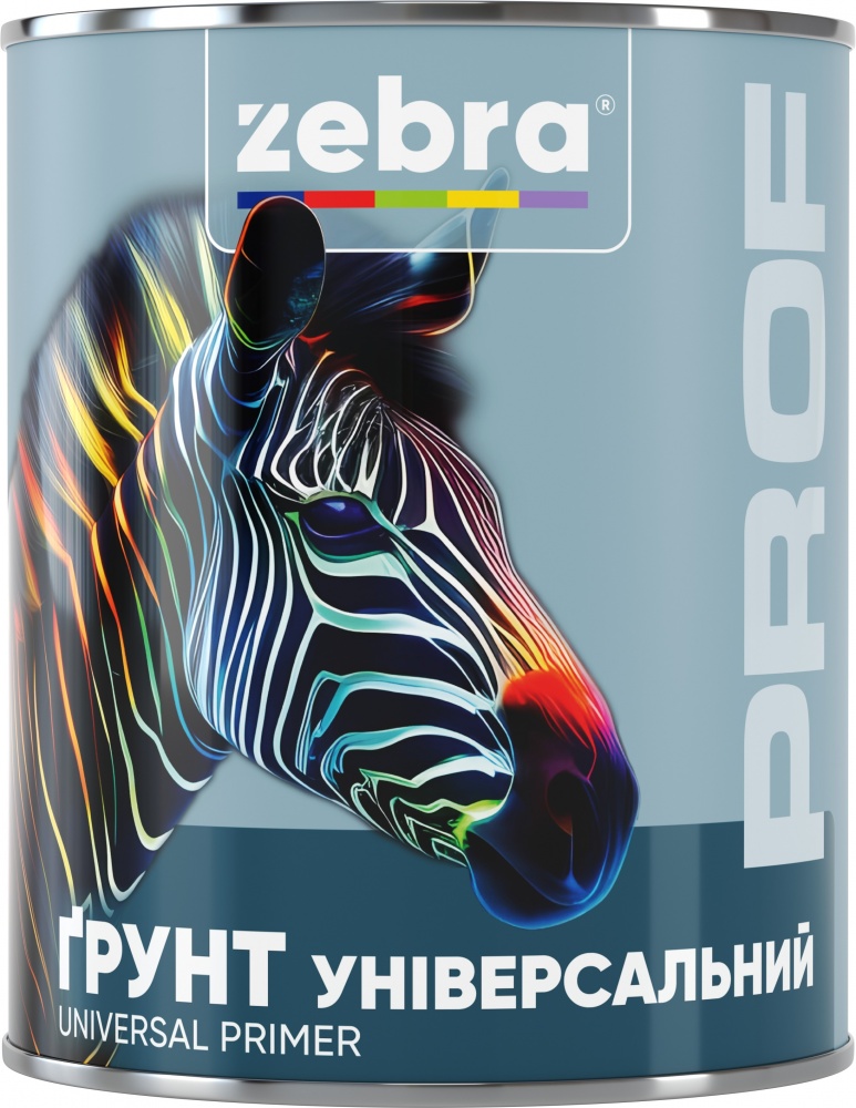 Ґрунт універсальний ZEBRA Prof 087P Червоно-коричневий мат 0,8кг
