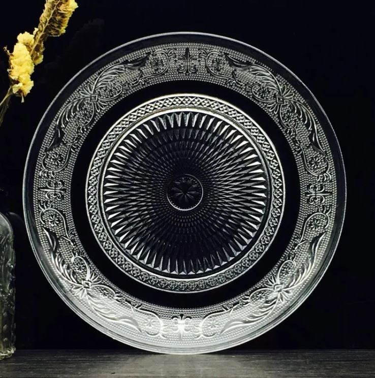 Блюдо сервировочное Fiora Lazio круглое 29х2 см прозрачное