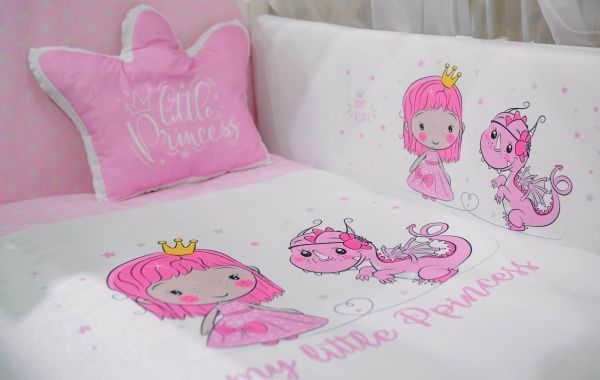 Комплект постельного белья ДС Україна от 0-3 лет БК-054 розовый 