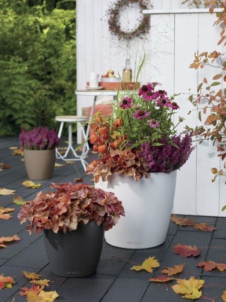 Вазон пластиковый Lechuza Classico Color 18 круглый 2,5 л белый (13261) 