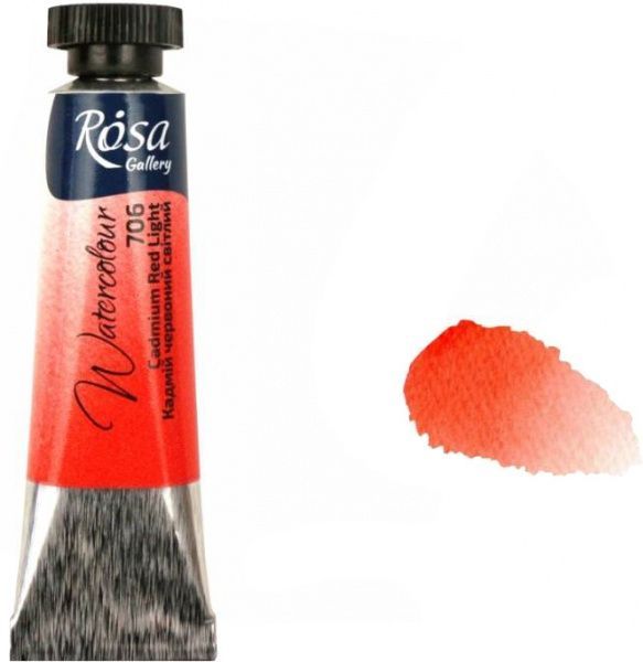 Краски акварельные кадмий красный светлый 10 мл 3211706 ROSA Gallery