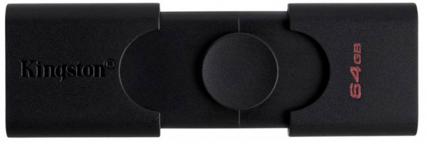 Флеш-пам'ять USB Kingston 64 ГБ USB 3.2 USB Type-C black (DTDE/64GB) 