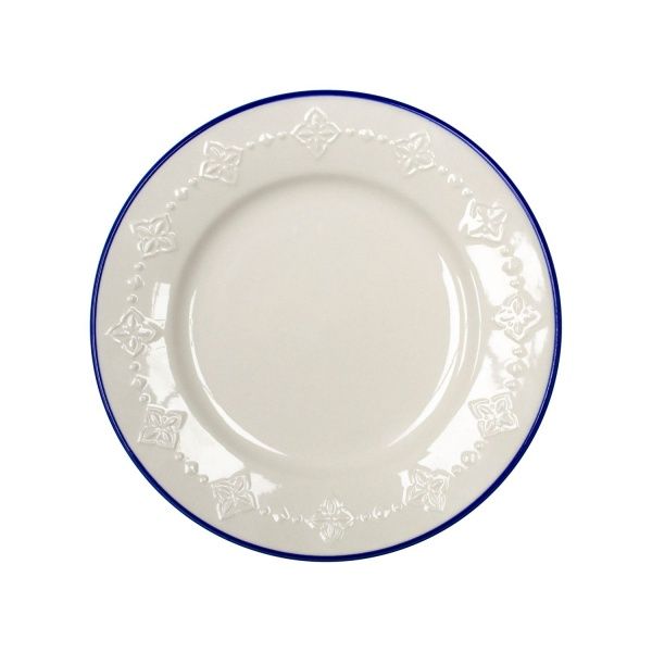 Тарелка десертная 19,5 см Blue Rim 21-279-113 Keramia