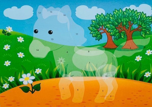 Книга-развивайка «Рисунки с наклеек: Лев» 978-966-74-8008-0