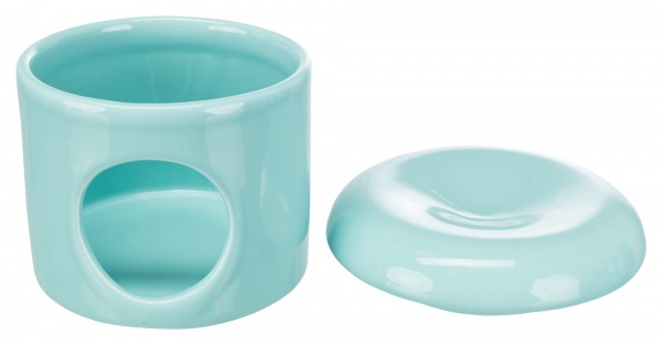 Дом Trixie для грызунов бирюзовый керамический d12x10 см (61361)