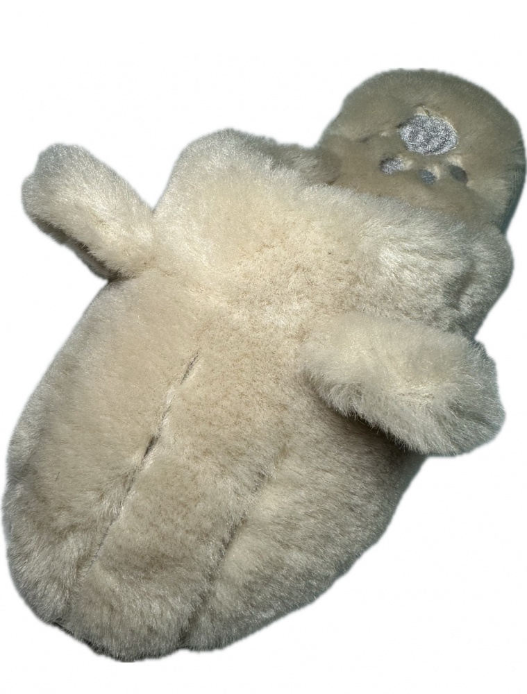 Тапки домашние Gemelli ЛАПКА р.39 молочный