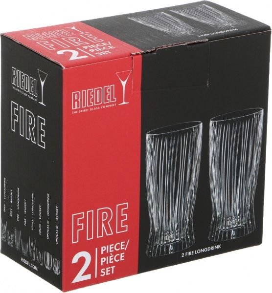 Набір склянок для коктейлів Fire Longdrink 375 мл 2 шт. Riedel