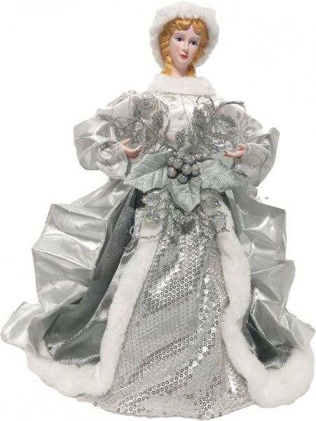 Декорация новогодняя Снегурочка 35 см EPI-ZS2035-silver 