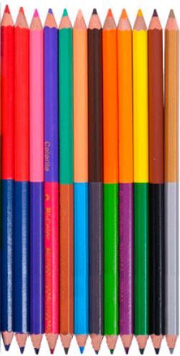 Олівці кольорові Colorite 12 шт. 24 кольори 1110-12CB Marco
