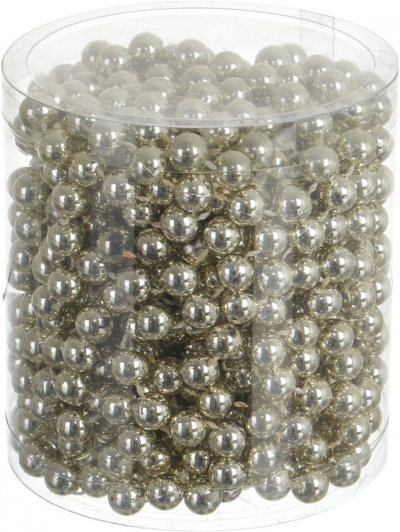 Бусы для елки 8 мм 8 м в ассортименте