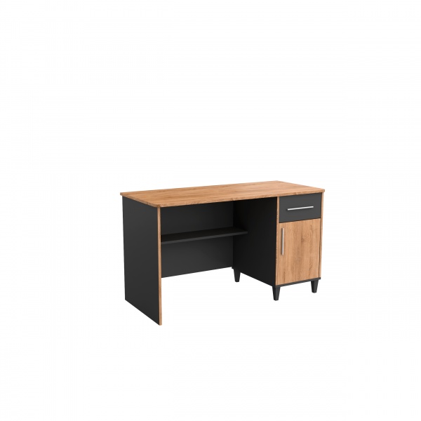 Стіл письмовий Aqua Rodos Dallas 1ш 1д антрацит/севілья 