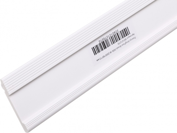 Плінтус King Floor JX06-W білий 2000x80x13 мм 