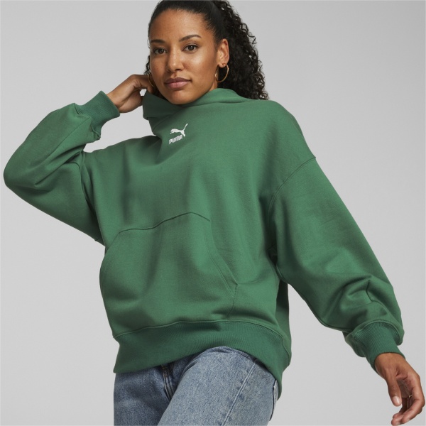 Джемпер Puma CLASSICS OVERSIZED HOODIE TR 53568437 р. L зелений