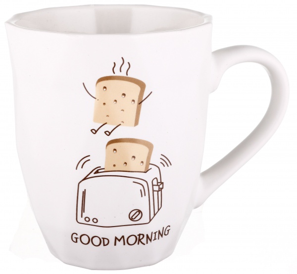 Чашка Breakfast 355 мл белая Fiora