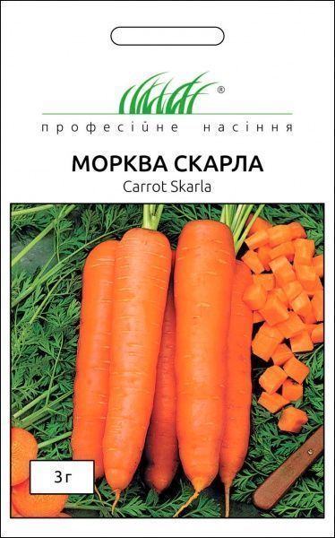 Семена Професійне насіння морковь Скарла 3г