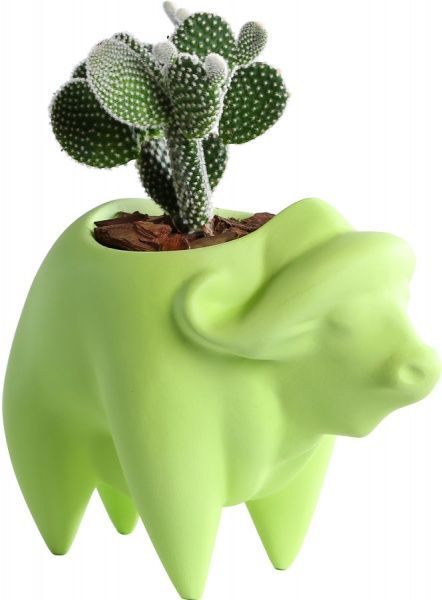 Кашпо Animal Land Буйвол зелений Дон Пион