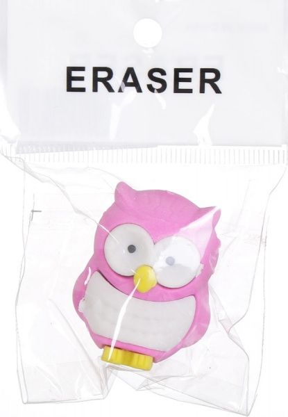 Гумка Сова рожевий