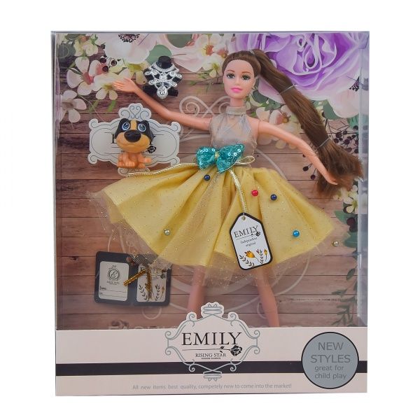Лялька Shantou Emily QJ079C/QJ079D з аксесуарами 2 вида в асортименті