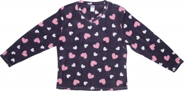 Костюм домашний женский La Nuit Home White hearts р. XS фиолетовый 