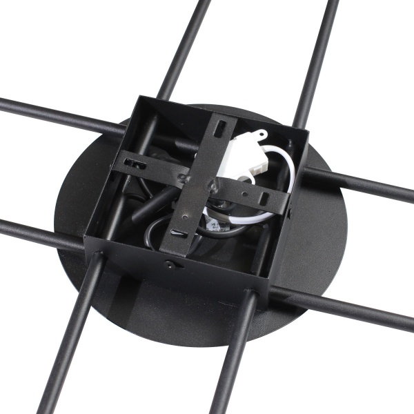 Люстра стельова Светкомплект G Line 8xGX53 чорний 