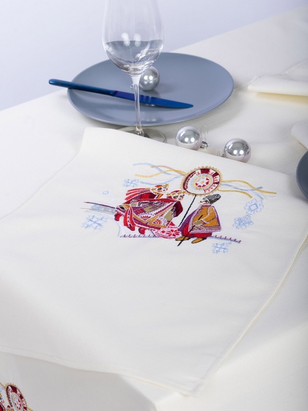 Дорожка Вертеп 209-23/00 40x140 см молочный крем Эдельвика 