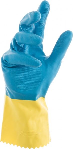 Перчатки Delta Plus с двойным латексом с хлопчатобумажной подкладкой с покрытием латекс L (9) VE330BJ09