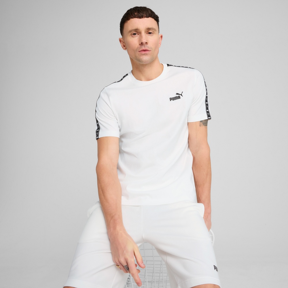 Футболка Puma ESS TAPE Tee 68467402 р.M белый