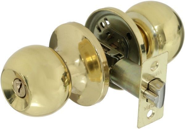 Кнобсет Latuna (T-587 PBET) цилиндрический полированная латунь