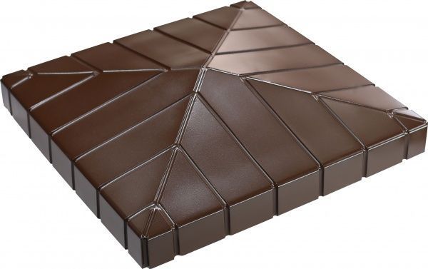 Кришка на стовп Клінкер 440x440x130 мм коричневий МЕГАЛІТ 