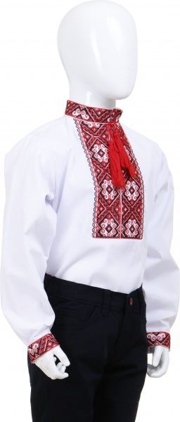 Вишиванка для хлопчиків Сварга Красунчик р.140-146 червоно-чорний 