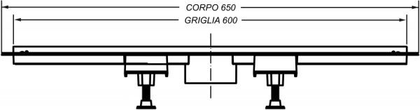 Душевой канал Bonomini Canalissima 6825WL60S