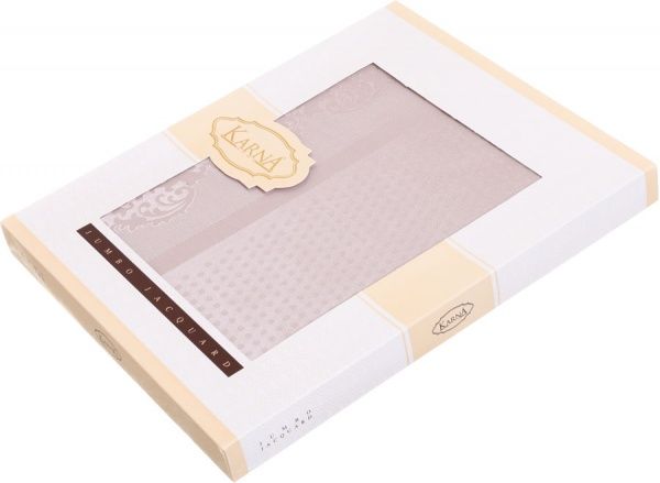 Скатерть Caramel 160x220 см бежевый Karna 