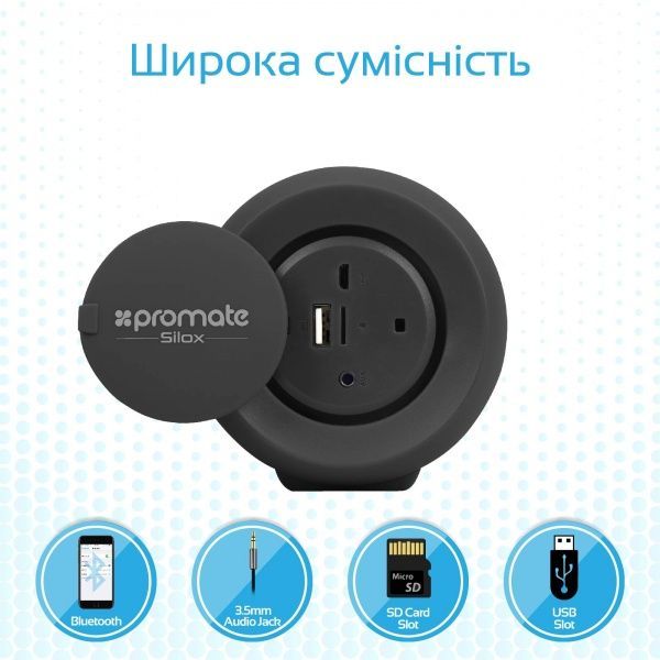Бездротова акустика Promate silox.camouflage 2.0 green camo silox.camouflage