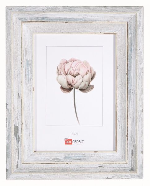 Рамка для фото Арт-Сервіс ЭА-01682 15x21 см белый с серым 