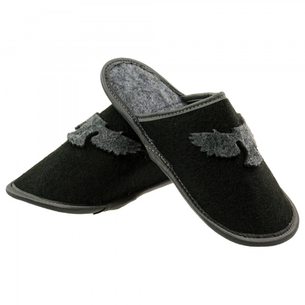 Капці домашні FX shoes з фетру р. 40-41 чорний арт.2016