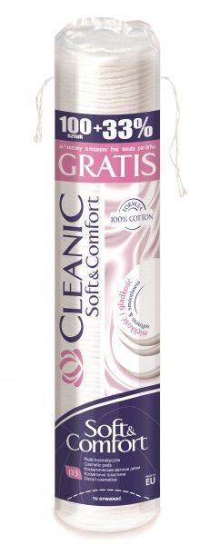 Ватні диски Cleanic Soft&Comfort 133 шт. (м'яка)