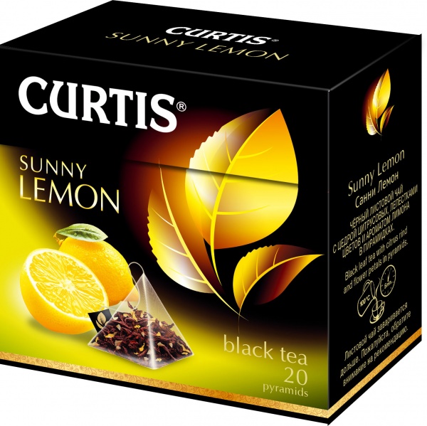 Чай черный Curtis Sunny Lemon 20 шт. (4820198800024) 