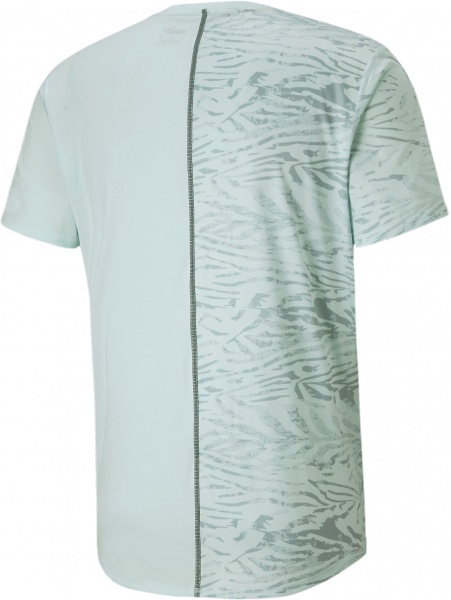 Футболка Puma RUN Graphic SS Tee M 52140220 р.S блакитний