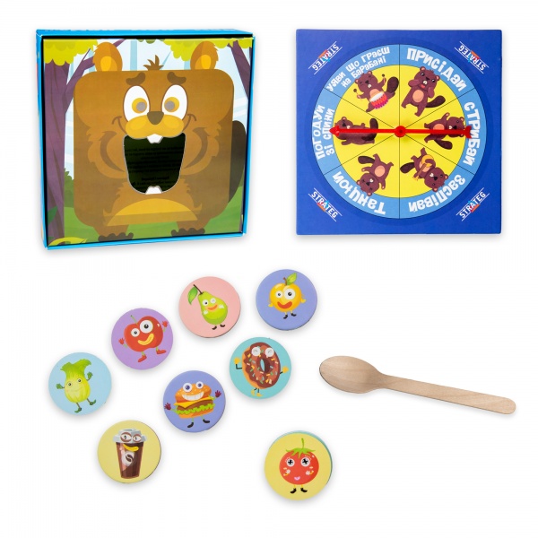 Игра настольная Strateg Накорми меня – Бобер 30378