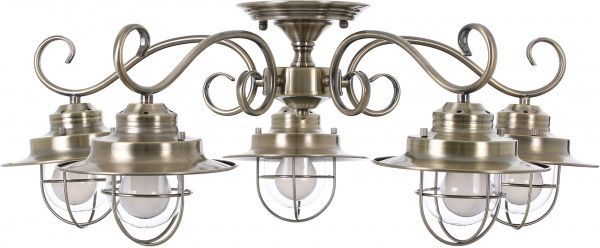 Люстра Arte Lamp A4579PL-5WG 6x60 Вт E27 античная бронза Lanterna 