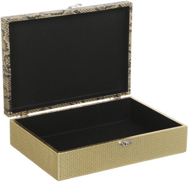 Скринька Пітон 26,5х18,5х7 см із золотом