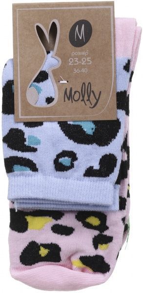 Носки женские Молли Леопард р. 23-25 розовый 